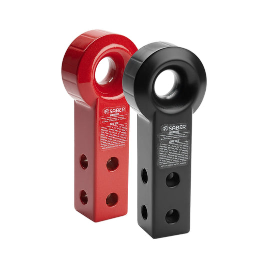 Saber Offroad Aluminium Rope Friendly Recovery Extended Hitch