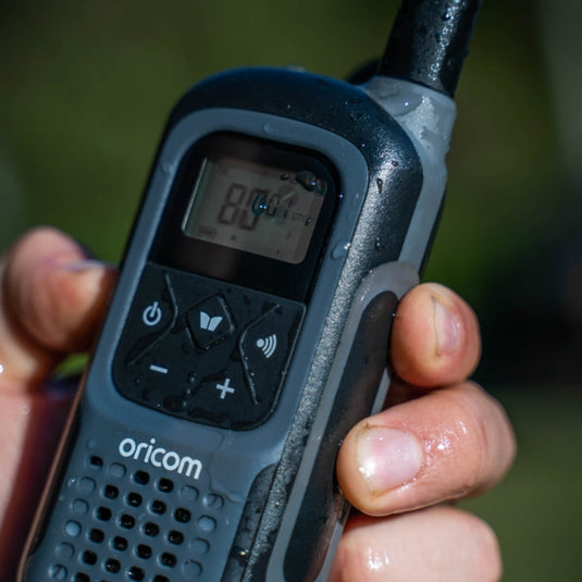 Oricom UHF2500 2 watt Waterproof Handheld UHF CB Radio Twin Pack