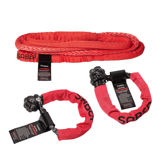 Saber Offroad 5m 16,000kg - 14mm SaberPro Bridle & 2 x 18,000kg Soft Shackle Kit