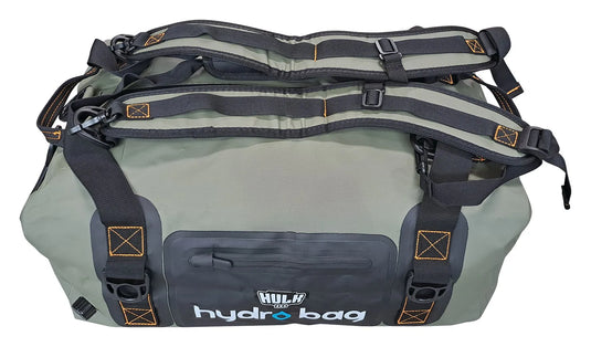 Hulk Hydro Bag 40L Green Waterproof Duffel with Shoulder Straps