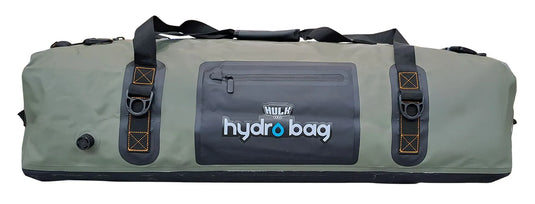 Hulk Hydro Bag 90L Green Waterproof Duffel with Shoulder Straps