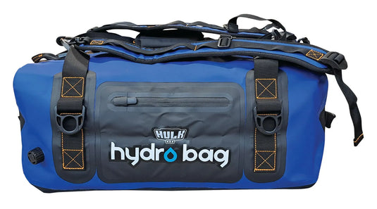 Hulk Hydro Bag 40L – Blue Waterproof Duffel with Shoulder Straps