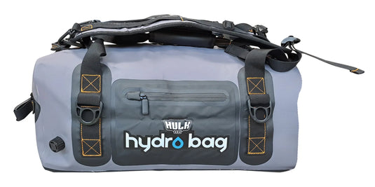 Hulk Hydro Bag 40L – Grey Waterproof Duffel with Shoulder Straps