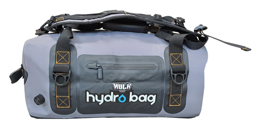 Hulk Hydro Bag 60L Grey Waterproof Duffel with Shoulder Straps