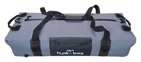 Hulk Hydro Bag 90L – Grey Waterproof Duffel with Shoulder Straps
