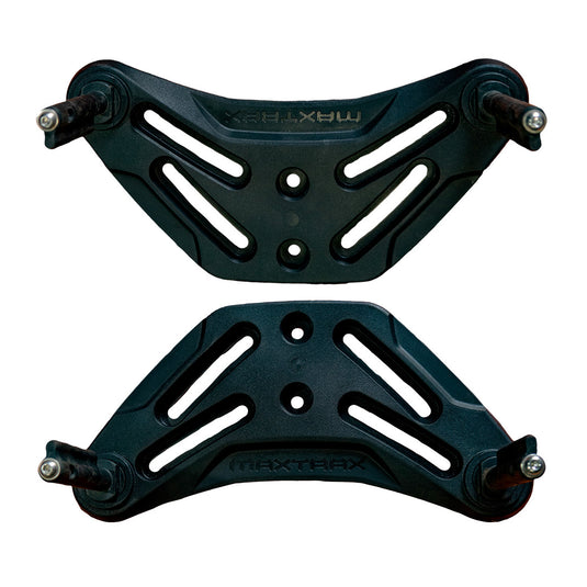 MAXTRAX Flat Rack Mount & Mounting Pin Set-1 pair MKII & 1 pair Xtreme