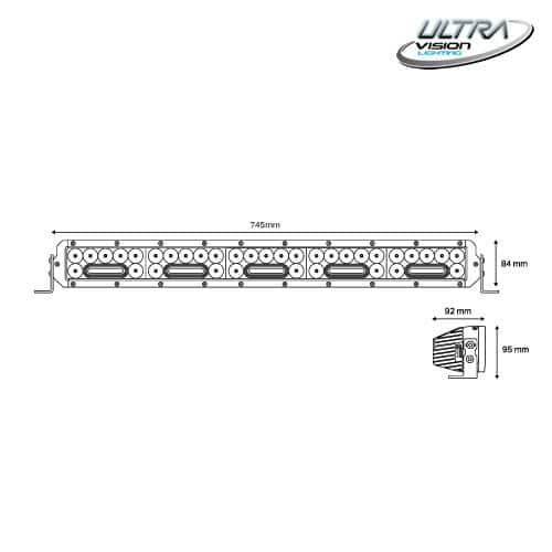 Ultra Vision NITRO Maxx 255W 30″ LED Light bar