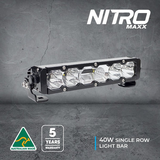 Ultra Vision Nitro Maxx 40W 10″ Single Row Light Bar