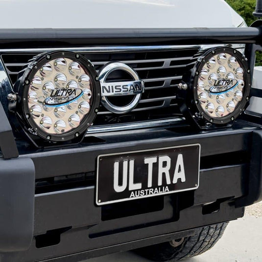Ultra Vision Raptor 120 LED 9″ Driving Light Black Rim (Pair)