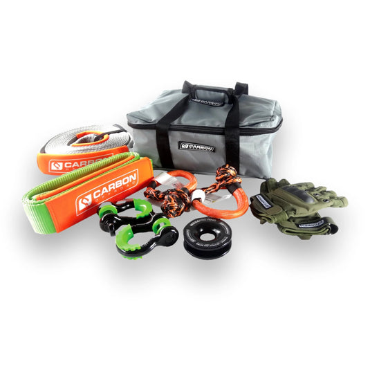 Carbon Offroad Essential Snatch & Winch Recovery Kit