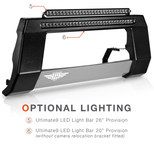 Toyota Landcruiser 200 Series Ultimate9 Nudge Bar & Driving Lights LED Lights