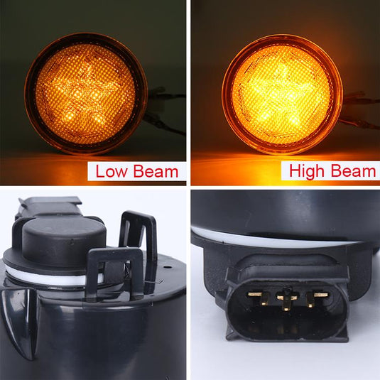 Jeep Wrangler JK (2007-2018) LED turn signal lights.