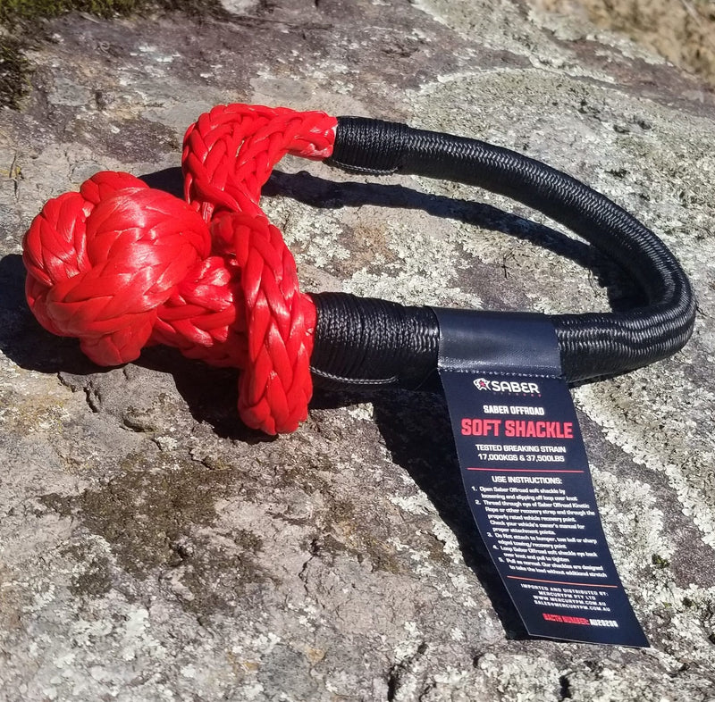 Load image into Gallery viewer, Saber Offroad 17,000kg Fully Bound Heavy Duty Soft Shackle
