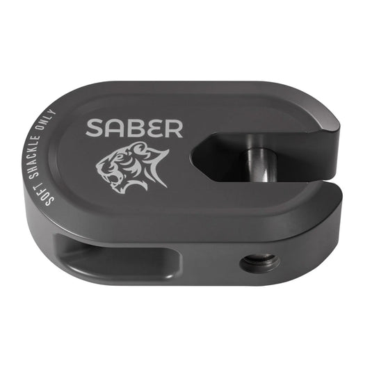 Saber Offroad Alloy Winch Shackle Short Grey