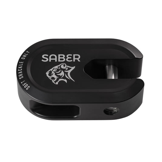 Saber Offroad Alloy Winch Shackle Short Black