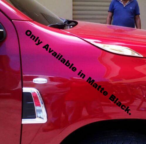 Toyota Hilux 2015-On Side Vent Cover Matte Black