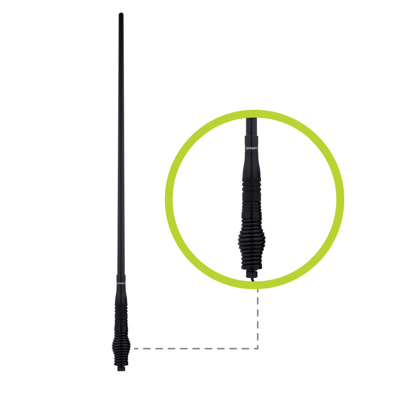 Load image into Gallery viewer, Oricom ANU900 6.5dBi UHF CB Antenna with Large Barrel Spring Base

