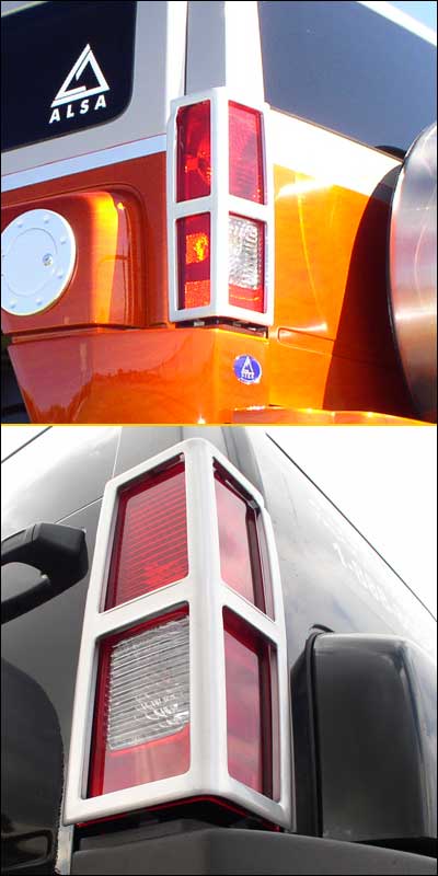 Hummer H3 Tail Light Guard  Aluminum