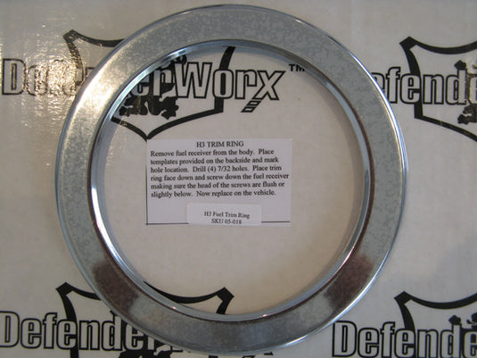 Hummer H3 Chrome Billet Fuel Ring Smooth
