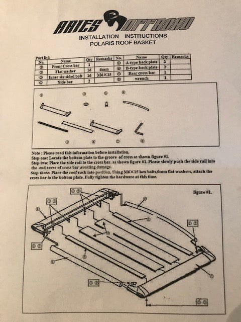 Aries Offroad Cargo Rack