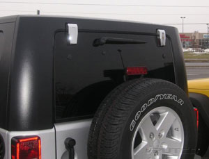 Jeep Wrangler JK 2007-2018 Chrome Hinge Covers Upper (Pair)