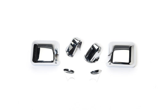 Jeep Wrangler JK 2007-2018 Chrome Mirror Overlays 2007-2010 (Pair)