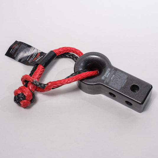 Saber Offroad 7075 Soft Shackle Only Aluminium Recovery Hitch & 9K Soft Shackle