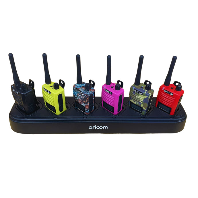 Oricom 6 Way Charging Station to Suit DTX600/ULTRA550 UHF CB Radios