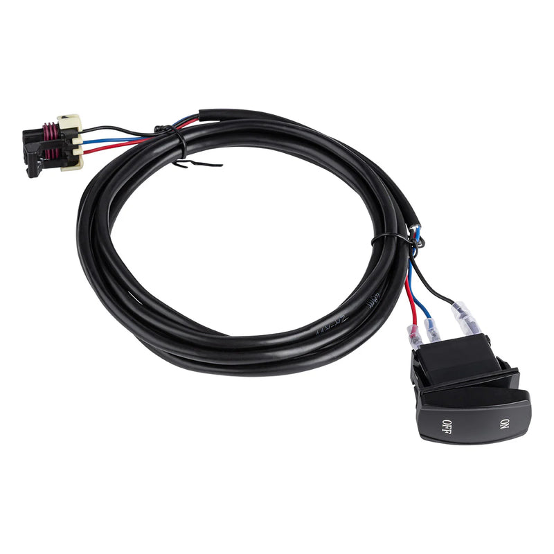 Load image into Gallery viewer, Wiring harness with switches and connectors on a white background
