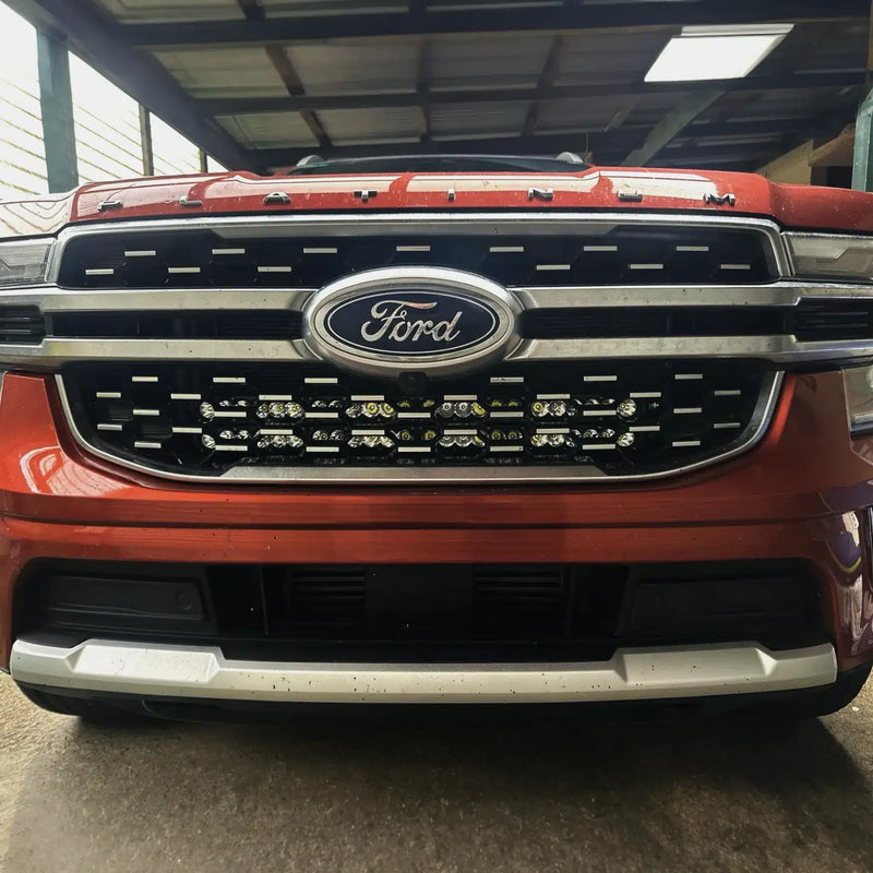 Load image into Gallery viewer, Ford Next-Gen Everest 2022-On (V6 Only) Models Light Bar Behind Grille Kit
