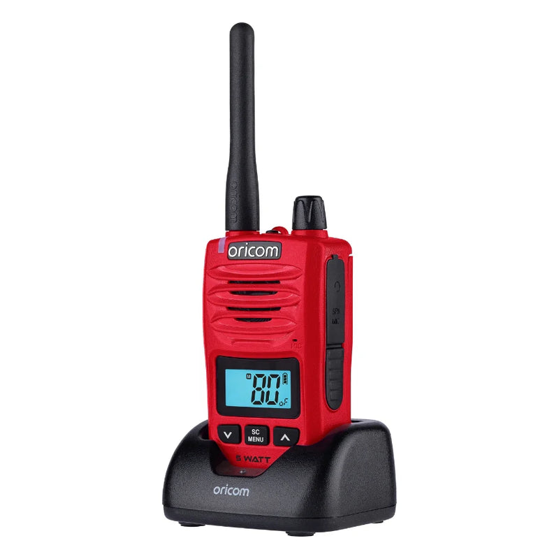 Load image into Gallery viewer, Oricom DTX600 Red 5 Watt Handheld UHF CB Radio 
