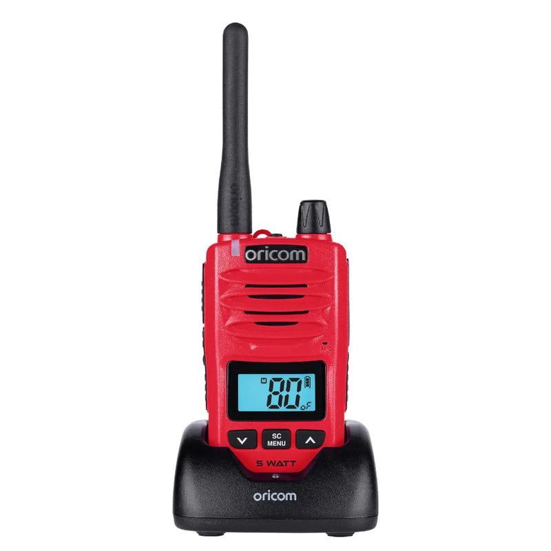 Load image into Gallery viewer, Oricom DTX600 Red 5 Watt Handheld UHF CB Radio 
