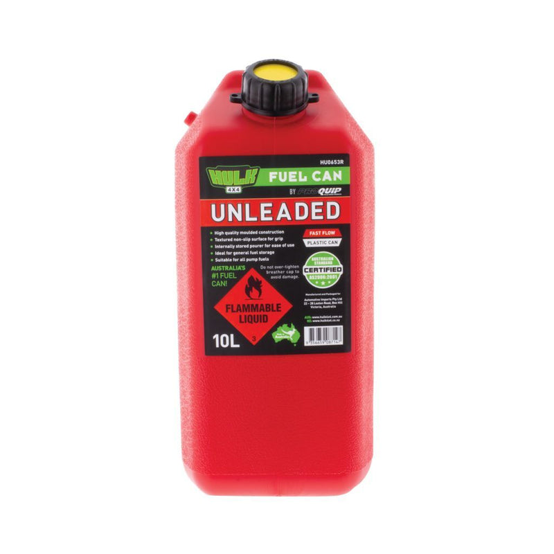 Load image into Gallery viewer, Hulk 4x4 Fast Flow Plastic Fuel Can 10 Litre - HU0653R
