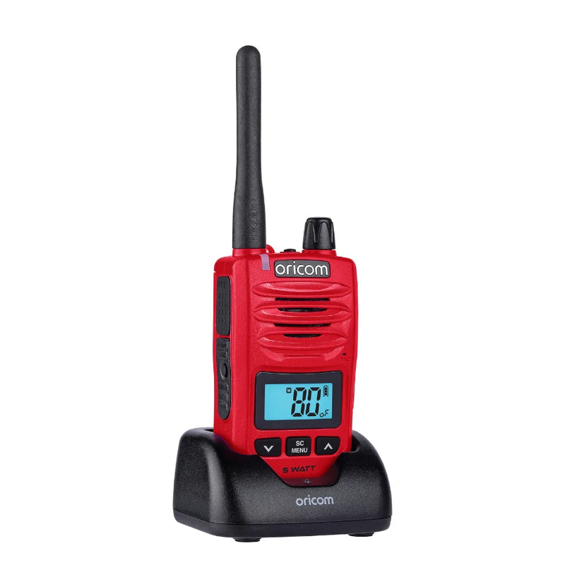 Load image into Gallery viewer, Oricom DTX600 Red 5 Watt Handheld UHF CB Radio 
