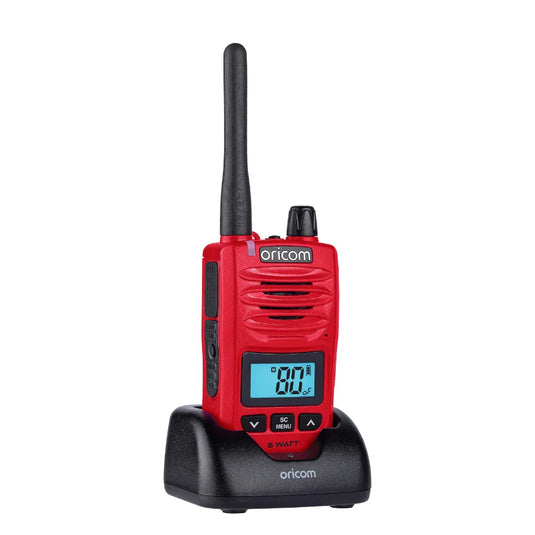 Oricom DTX600 Red 5 Watt Handheld UHF CB Radio 
