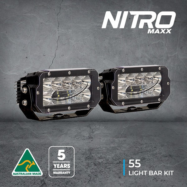 Ultra Vision Nitro Maxx 55W LED Light Bar Kit (Pair)
