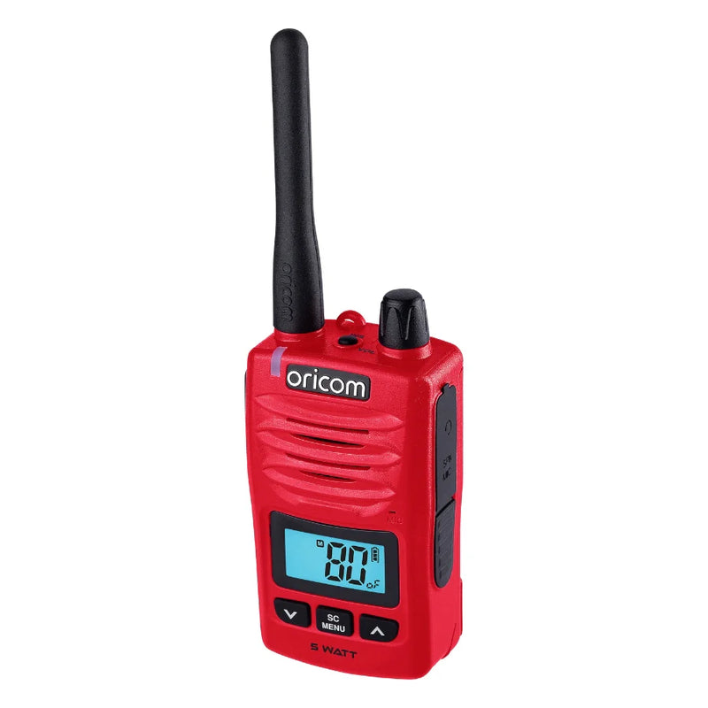 Load image into Gallery viewer, Oricom DTX600 Red 5 Watt Handheld UHF CB Radio 
