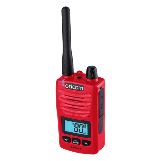 Oricom DTX600 Red 5 Watt Handheld UHF CB Radio 