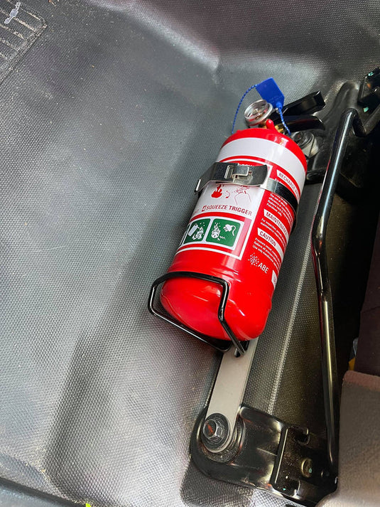 Scrub King Fire Extinguisher Bracket – Isuzu D-MAX 2012–2020 | No-Drill | Australian Made