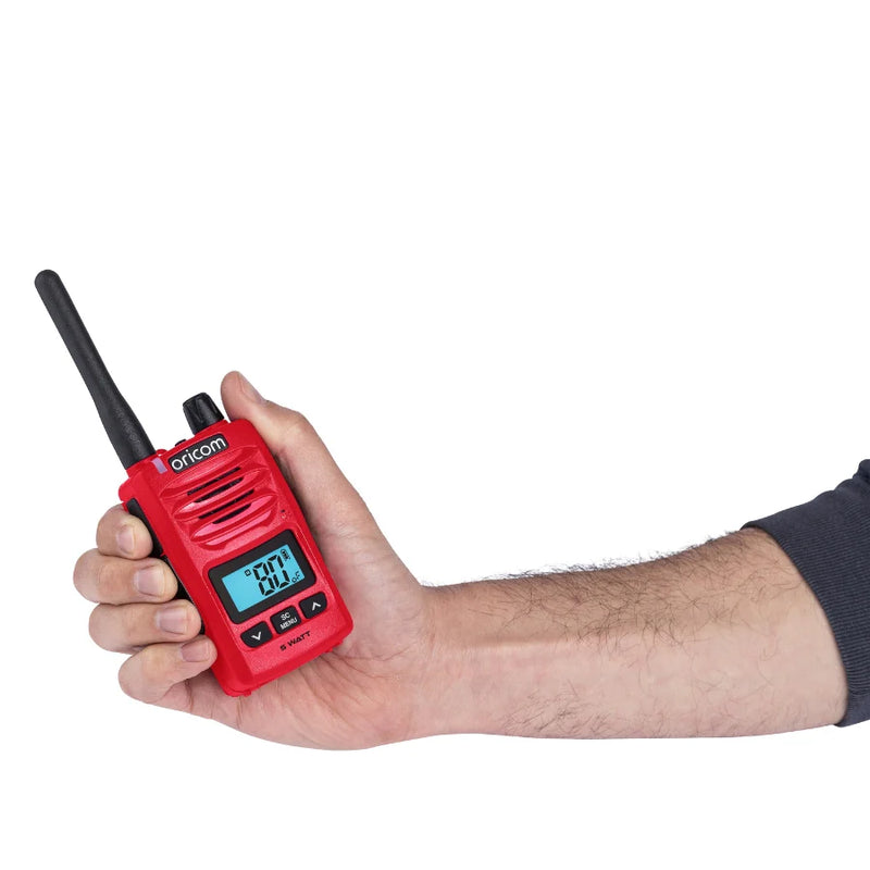 Load image into Gallery viewer, Oricom DTX600 Red 5 Watt Handheld UHF CB Radio 
