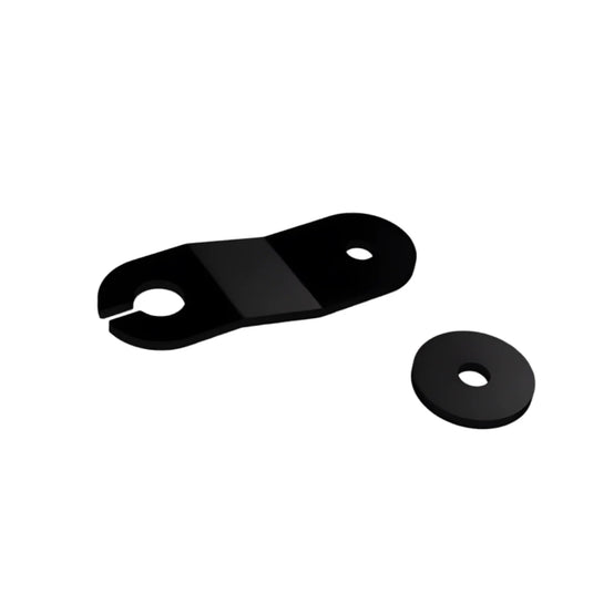 UHF CB antenna bracket for Scrub King ditch light mount, no-drill stainless steel install