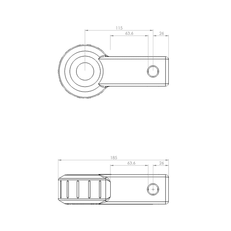 Load image into Gallery viewer, Saber Offroad Aluminium Rope Friendly Recovery Hitch
