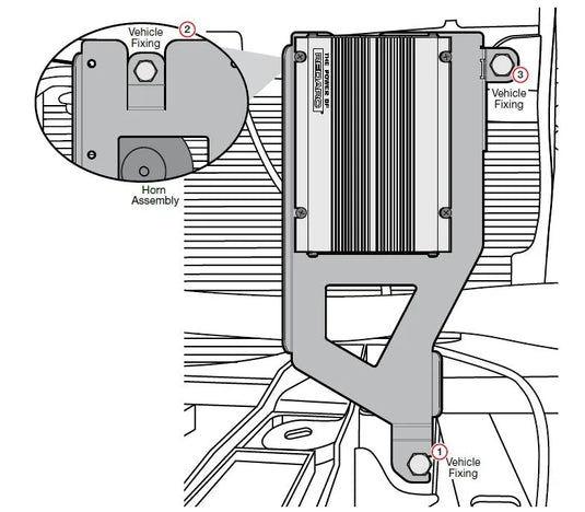 Redarc BCDC Classic Mounting Bracket Toyota 300 Series 2021-On