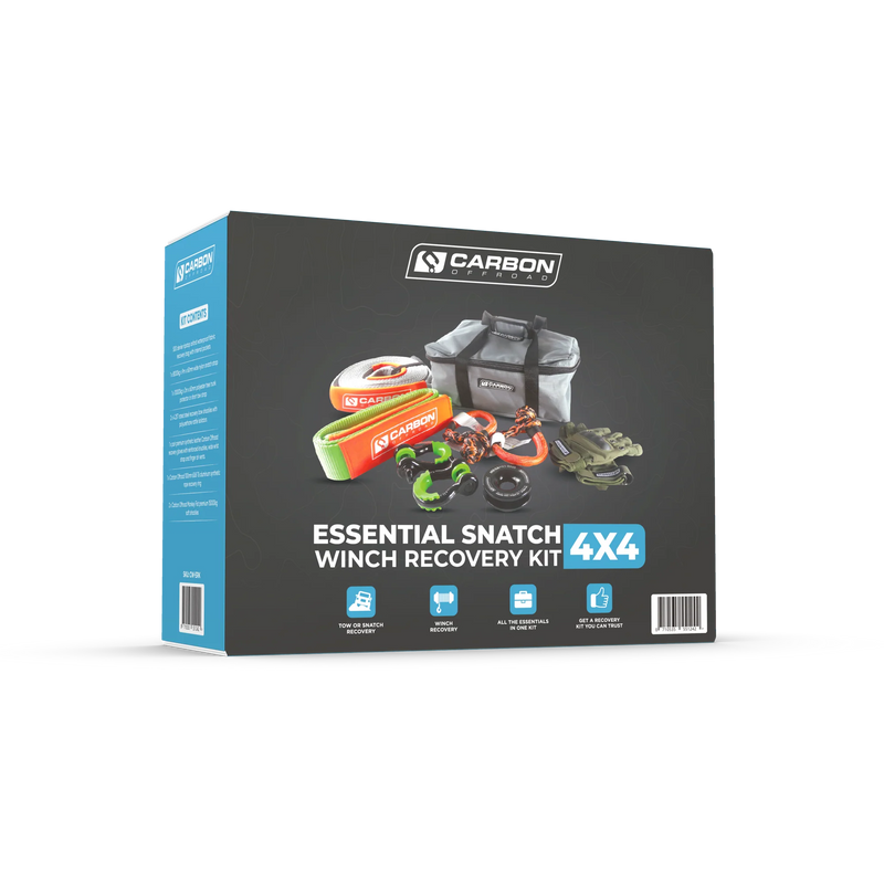 Load image into Gallery viewer, Carbon Offroad Essential Snatch and Winch 4x4 Recovery Kit
