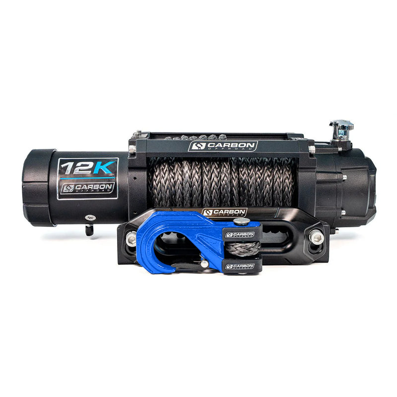 Load image into Gallery viewer, Carbon 12K V3X IP68 waterproof 4WD recovery winch with 6HP series wound motor and triple planetary gearbox
