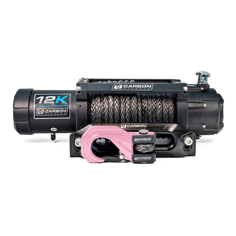 Load image into Gallery viewer,  Lightweight 19.7kg Carbon 12K V3X 12000lb winch — Australia's lightest electric recovery winch for dual cab utes and SUVs
