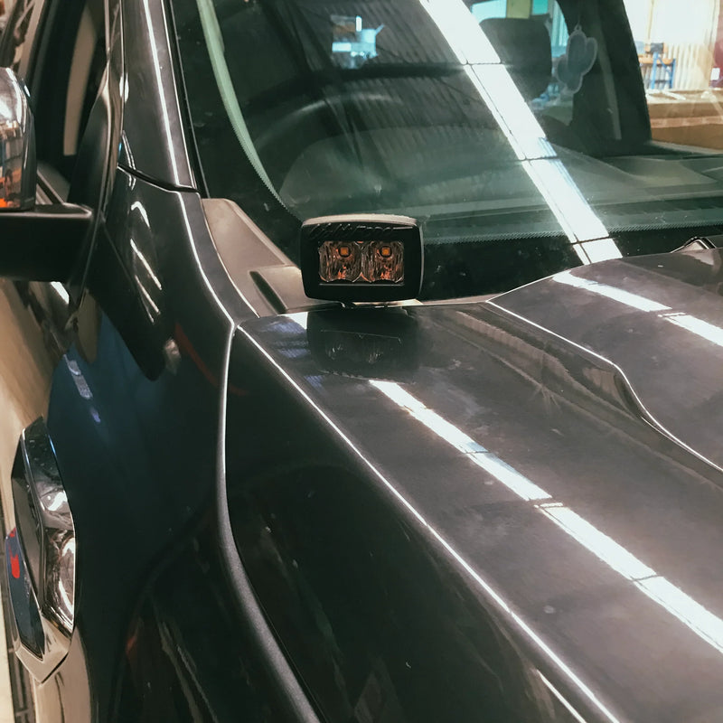 Load image into Gallery viewer, 4mm stainless steel ditch light bracket for Ford Ranger PX — Australian made
