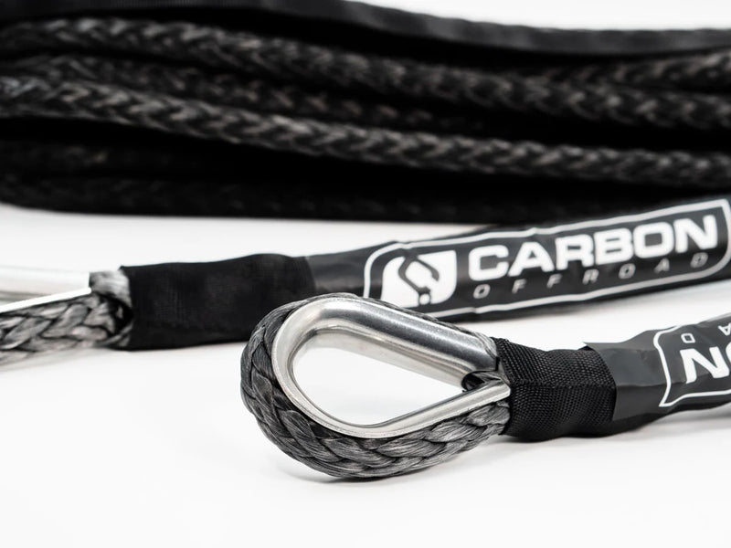 Load image into Gallery viewer, Carbon Offroad 18K Winch Extension Rope close up
