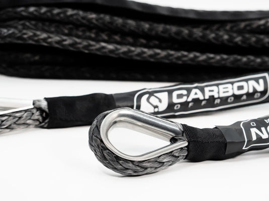 Carbon Offroad 18K Winch Extension Rope close up