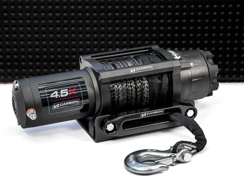 Load image into Gallery viewer, Carbon 4.5k 4500lb ATV/Trailer Winch
